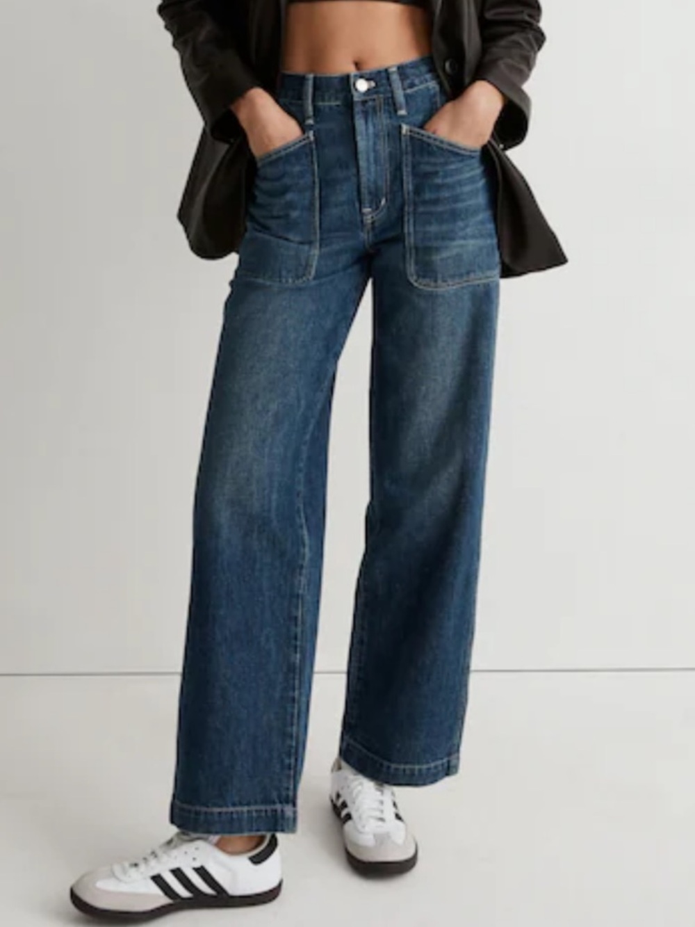 The Perfect Vintage Wide Leg Jeans (Patch Pocket Edition) Women’s Size 27
